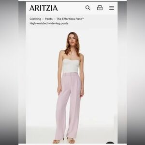 Wilfred Aritzia Cloudy Lilac Effortless Pant. Size 4